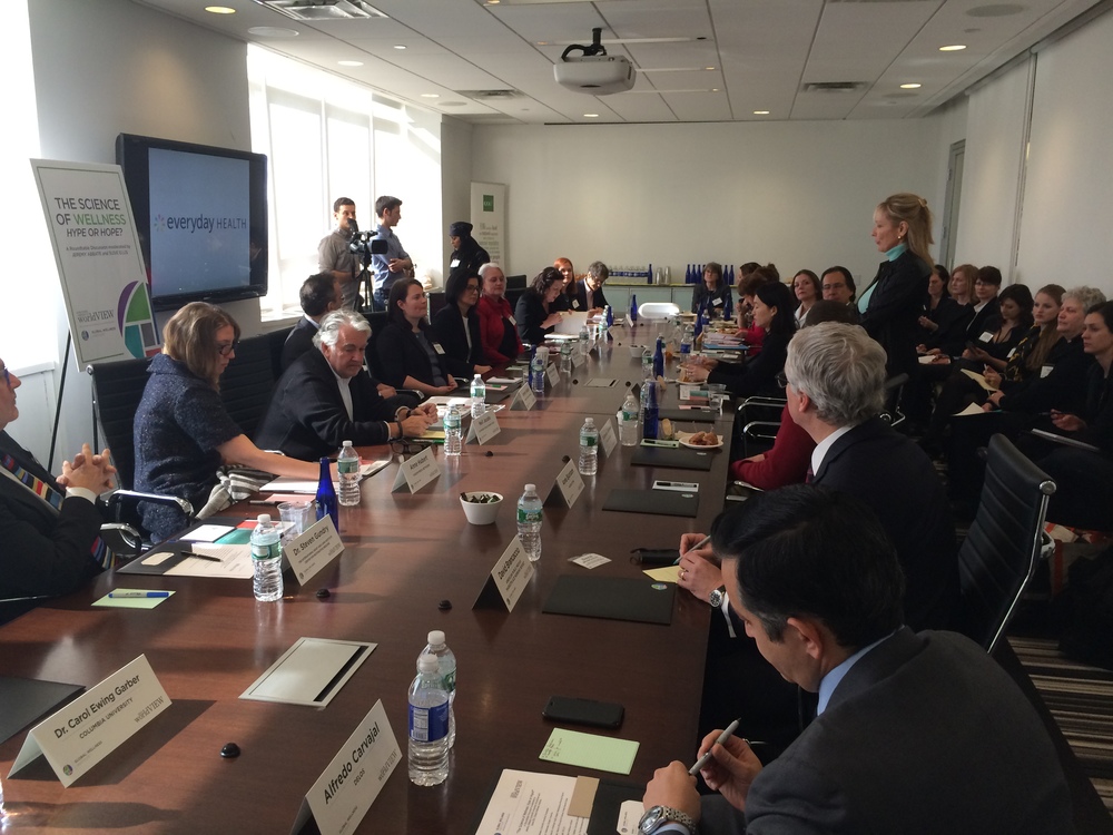 
  Global Wellness Institute and Scientific American Worldview roundtable 