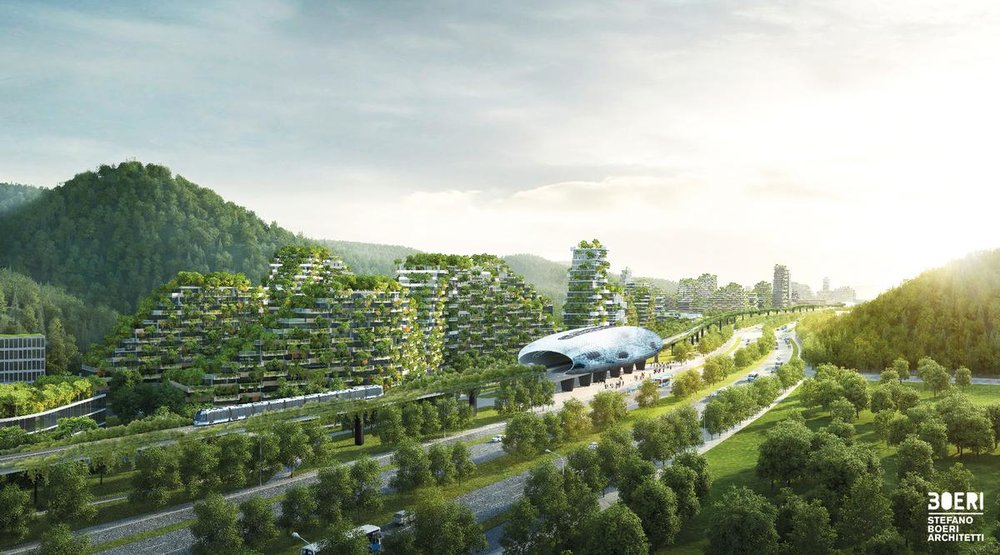   Caption: Liuzhou Forest City underway in China, credit: CLAD magazine  